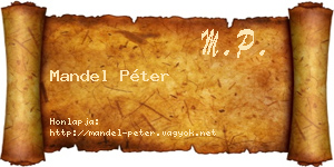 Mandel Péter névjegykártya